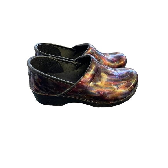 Dansko Professional Multi Ripple Patent Stapled Collection Colorful Women’s 40 - Picture 4 of 7